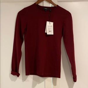 Theory cranberry sweater